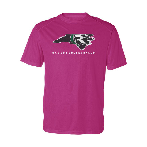 AG Cox Volleyball | Raider State | Short-Sleeve Performance Tee | Pink Out