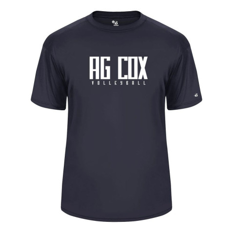 AG Cox Volleyball | Word Logo | Short-Sleeve Performance Tee | Multiple Colors