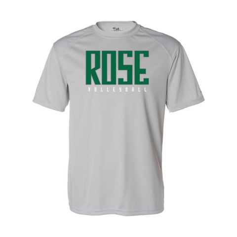 JH Rose Volleyball Short-Sleeve Performance Tee | Green Rose | Multiple Colors