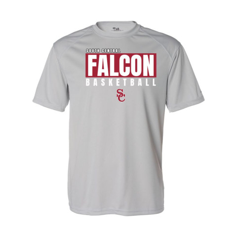 South Central Basketball | Falcon Word Logo | Short-Sleeve Performance Tee
