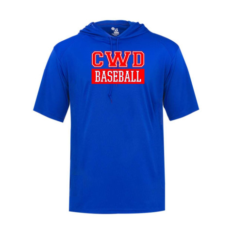 CWD | CWD Baseball Logo | Short-Sleeve Hooded Performance T-Shirt 