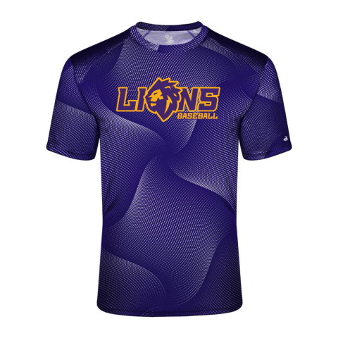 Lions Baseball | Lion Head Logo | Warp Tee