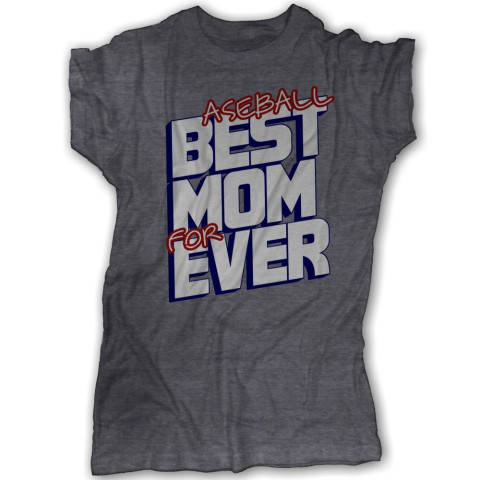 Best Mom Ever Or Baseball Mom Forever Tee | Tri-Blend Heather Tee