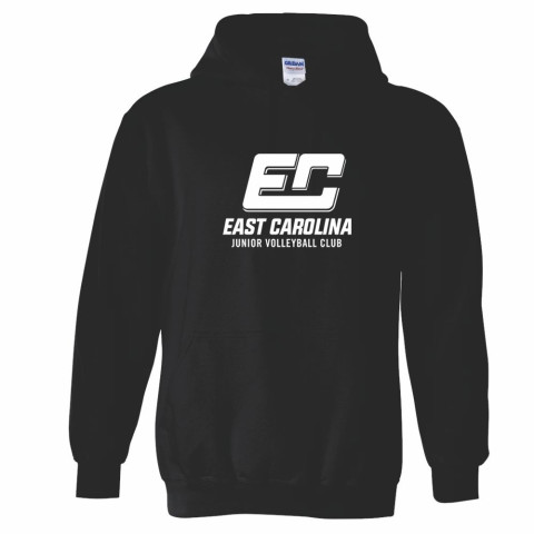 ECJVC Cotton Hooded Sweatshirt | 1 Color Logo | Multiple Colors
