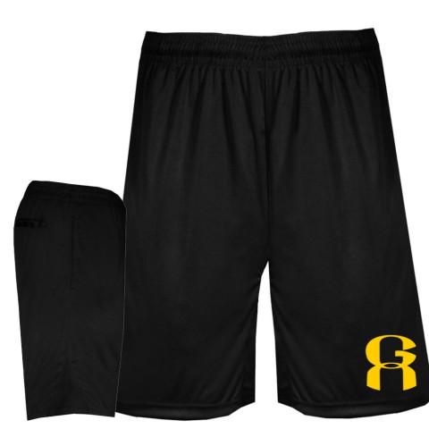 Greenville A's Black Solid Shorts