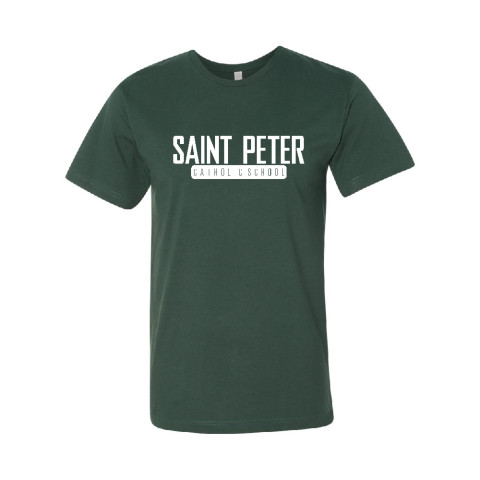 Saint Peter Catholic School | SPCS Block Logo | Cotton Tee |  Multiple Colors