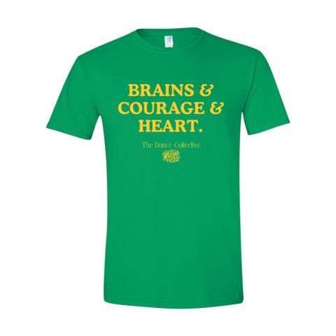 Greenville Civic Dance Collective | Brains, Courage, Heart | Short-Sleeve Cotton Tee