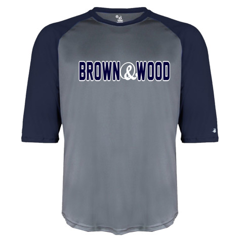 Brown & Wood Raglan Performance Tee
