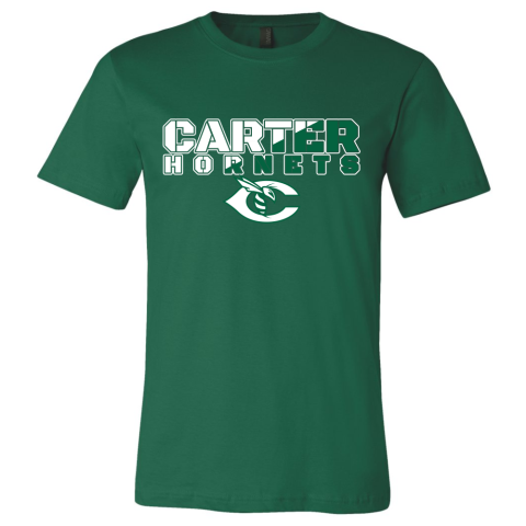 Carter Hornets Slash Design T-Shirt | Sizes for Whole Family