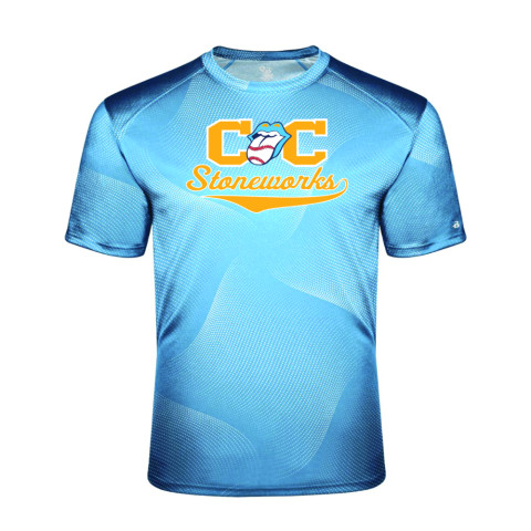 C&C Baseball | Gold C&C Logo | Warp Tee