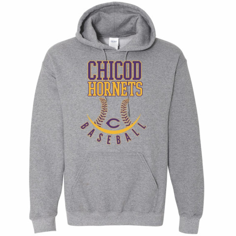 Chicod Baseball | Cotton Hooded Sweatshirt | Multiple Colors