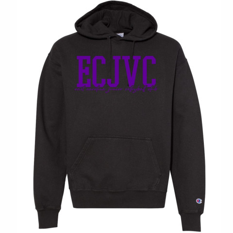 ECJVC | East Carolina Print | Comfort Color Garment Dyed Hooded Sweatshirt