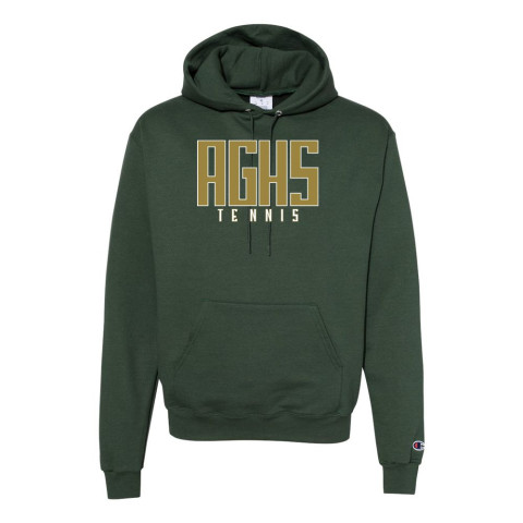 AGHS Tennis | Word Logo | Champion Powerblend® Hooded Sweatshirt
