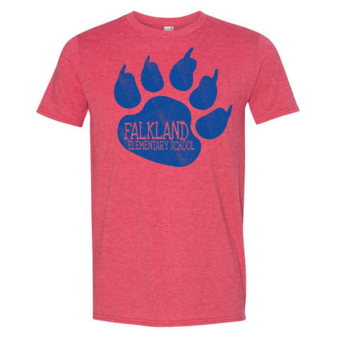 Falkland Elementary Cotton Tee | Bear Claw Logo | Multiple Colors