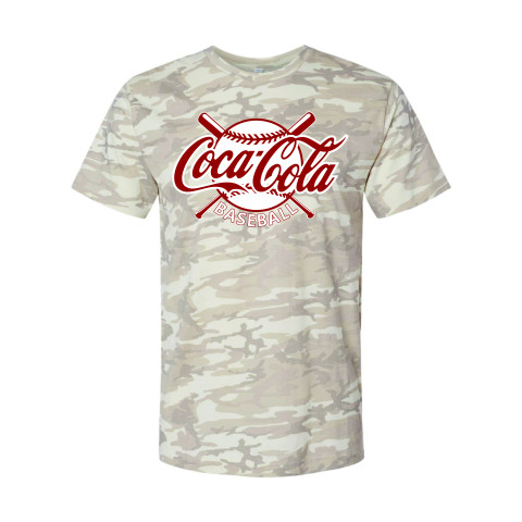 Coke Baseball | Crossed Bats Logo  | Cotton T-Shirt