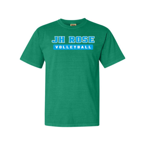 Rose Volleyball | Word Logo | Short-Sleeve Comfort Colors