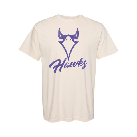 Holly Springs High School | Short-Sleeve Comfort Colors | Distressed Hawk Design