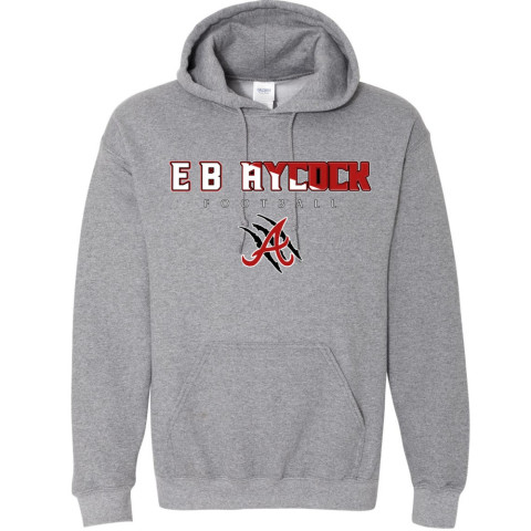 EB Aycock Football Cotton Hooded Sweatshirt | Word Logo