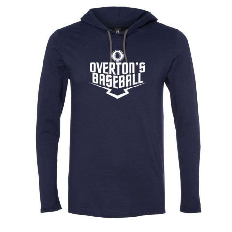 Overton's Baseball | Cotton Hooded T-Shirt | Plate Logo