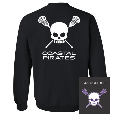 Coastal Pirates Lacrosse | Crewneck Sweatshirt