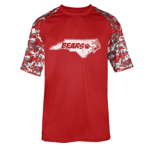 WH Robinson Digital Camo Sleeves Performance Tee | Bear State Logo | Multiple Colors