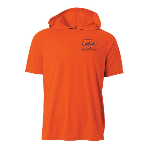 EP Baseball | Left Chest Logo | Short-Sleeve Hooded Performance T-Shirt 