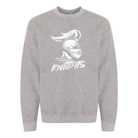 Ayden Middle | Distressed Knights Logo | Crewneck Sweatshirt | Multiple Colors