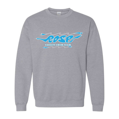 JH Rose Swimming | Hand-Drawn Logo | Cotton Crewneck Sweatshirt 