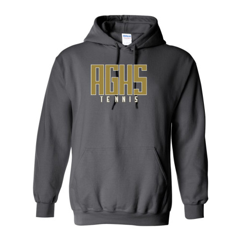 AGHS Tennis | Cotton Hooded Sweatshirt | Word Logo