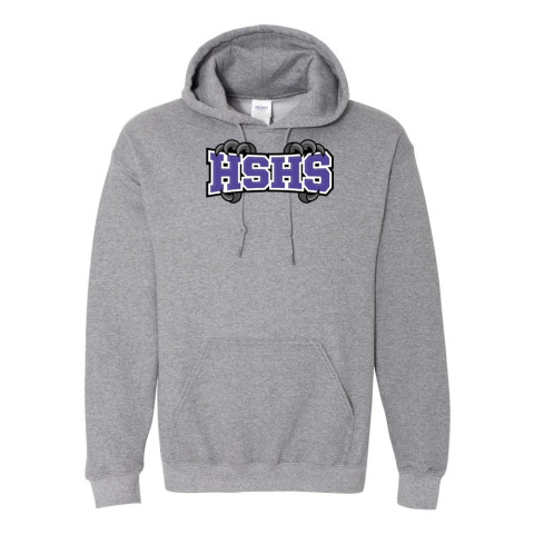 Holly Springs High School | Cotton Hooded Sweatshirt | HSHS Claw Design