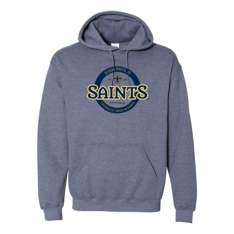 John Paul II Circle Logo | Cotton Hooded Sweatshirt | Multiple Colors