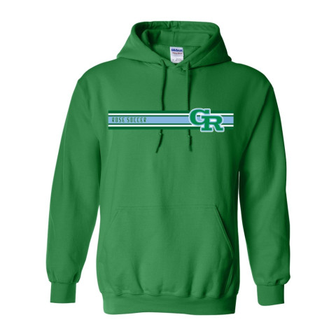 JH Rose Soccer Cotton Hooded Sweatshirt | GR Retro Stripes Logo | Multiple Colors