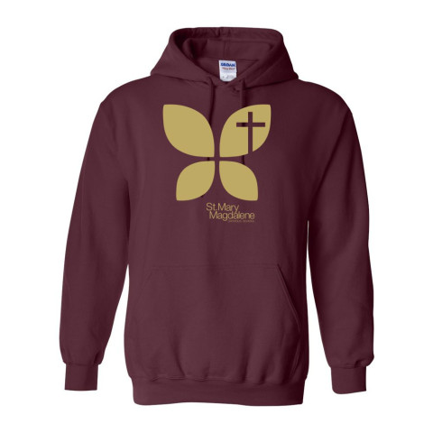 St. Mary Magdalene Catholic School | Gold Monarch Logo | Hooded Sweatshirt