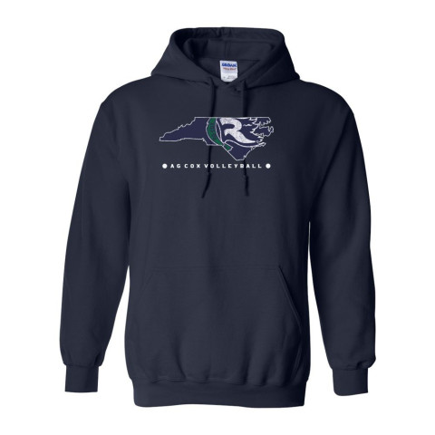 AG Cox Volleyball | Cotton Hooded Sweatshirt | Multiple Colors