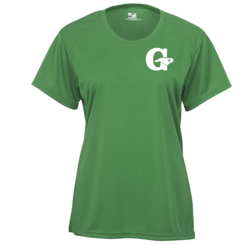 GLL All-Stars Ladies Performance Tee | Green with White Print