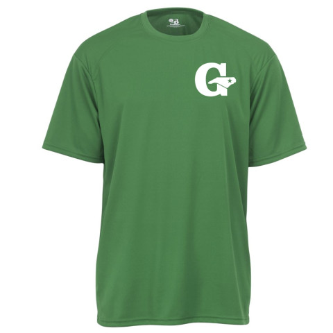 GLL All-Stars Performance Tee | Green/White Print | Chest Logo