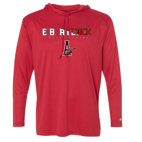 EB Aycock Cross Country Hooded Performance T-Shirt | Word Logo | Multiple Colors