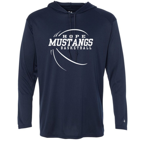 Hope Boys Basketball | Old School Logo |  Hooded Performance T-Shirt