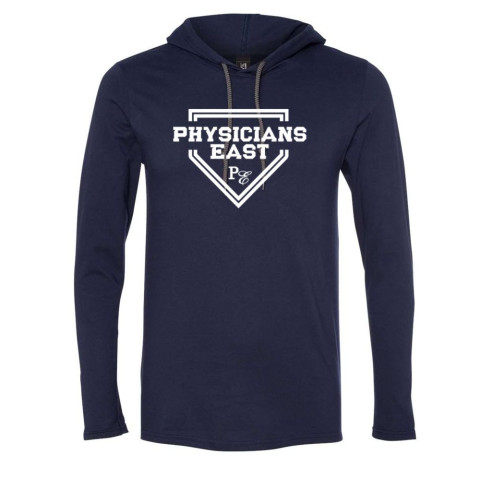 PE Baseball | Cotton Hooded T-Shirt | Plate Logo
