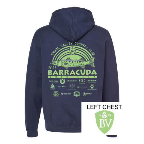 Brook Valley CC Barracuda Swim Team Hooded Sweatshirt