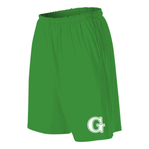 Pockets Performance Shorts | Kelly | Left Leg Print | Babe Ruth Greenville All-Stars 