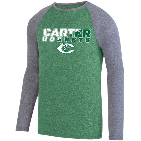Carter Hornets Slash Design Long-Sleeve Performance Raglan T-Shirt | Multiple Colors