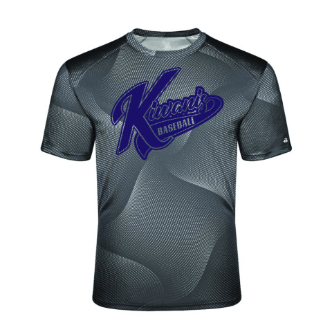 Kiwanis Baseball | Purple Script Logo | Warp Tee