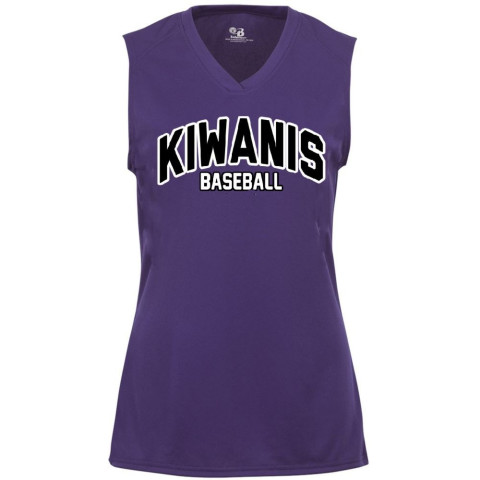Kiwanis Ladies V Neck Sleeveless Performance Tee