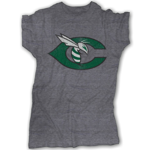 CHS Hornet C Distressed Ladies T-Shirt 