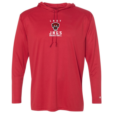 EB Aycock Girls Basketball Hooded Warm-Up T-Shirt 