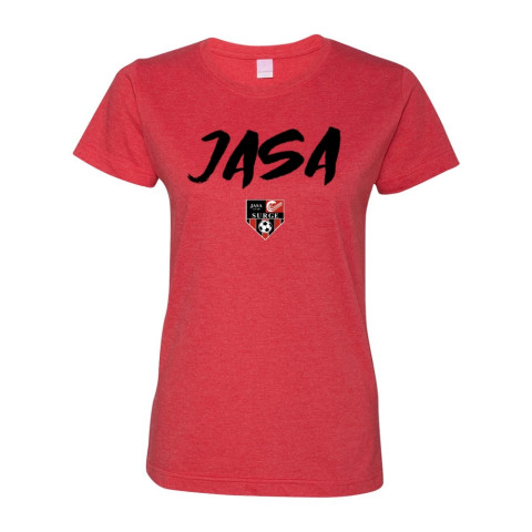 JASA Soccer | Brush Logo | Cotton T-Shirt | Multiple Colors | Sizes for Whole Family