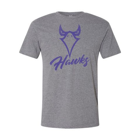 Holly Springs | Cotton T-Shirts | Distressed Hawk Design