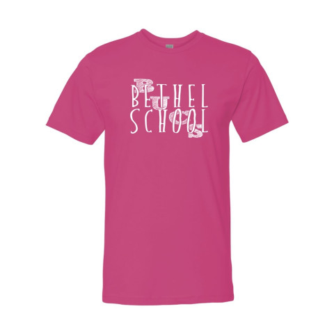 Bethel School | Bethel Bucs Slant Logo | Cotton Tee |  Multiple Colors