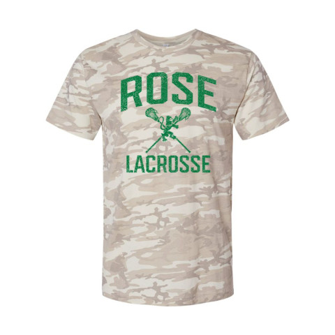 JH Rose Lacrosse Cotton Tee | Distressed Rose Lacrosse Logo | Multiple Colors